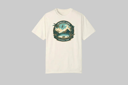 "American Samoa National Park" T-Shirt - Ivory - Sloth & Duck