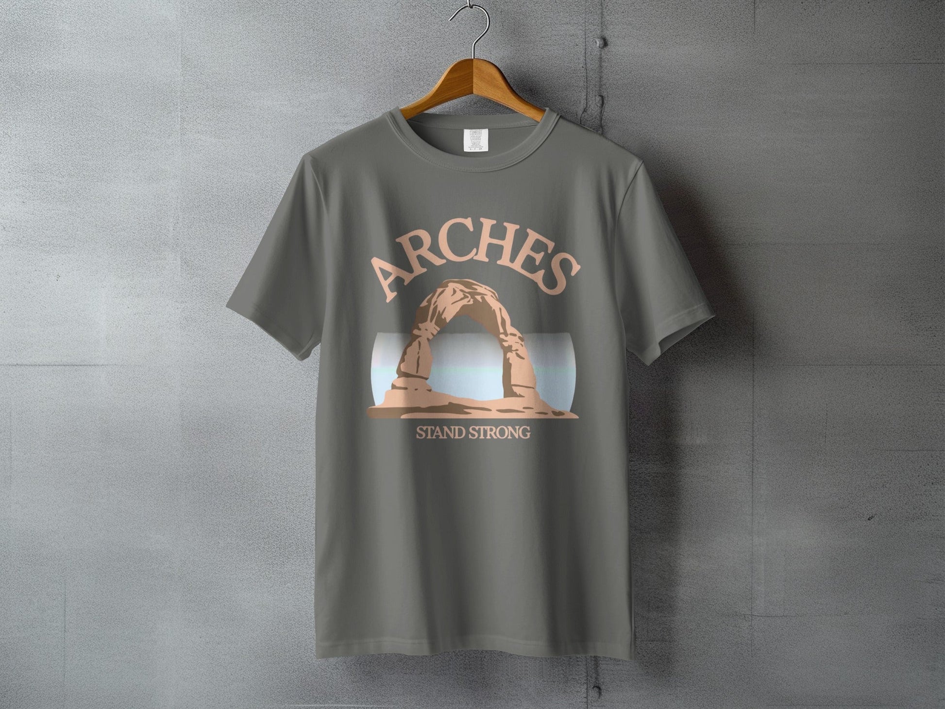Arches National Park Stand Strong Graphic Tee - S - Sloth & Duck