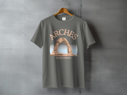 Arches National Park Stand Strong Graphic Tee - S - Sloth & Duck