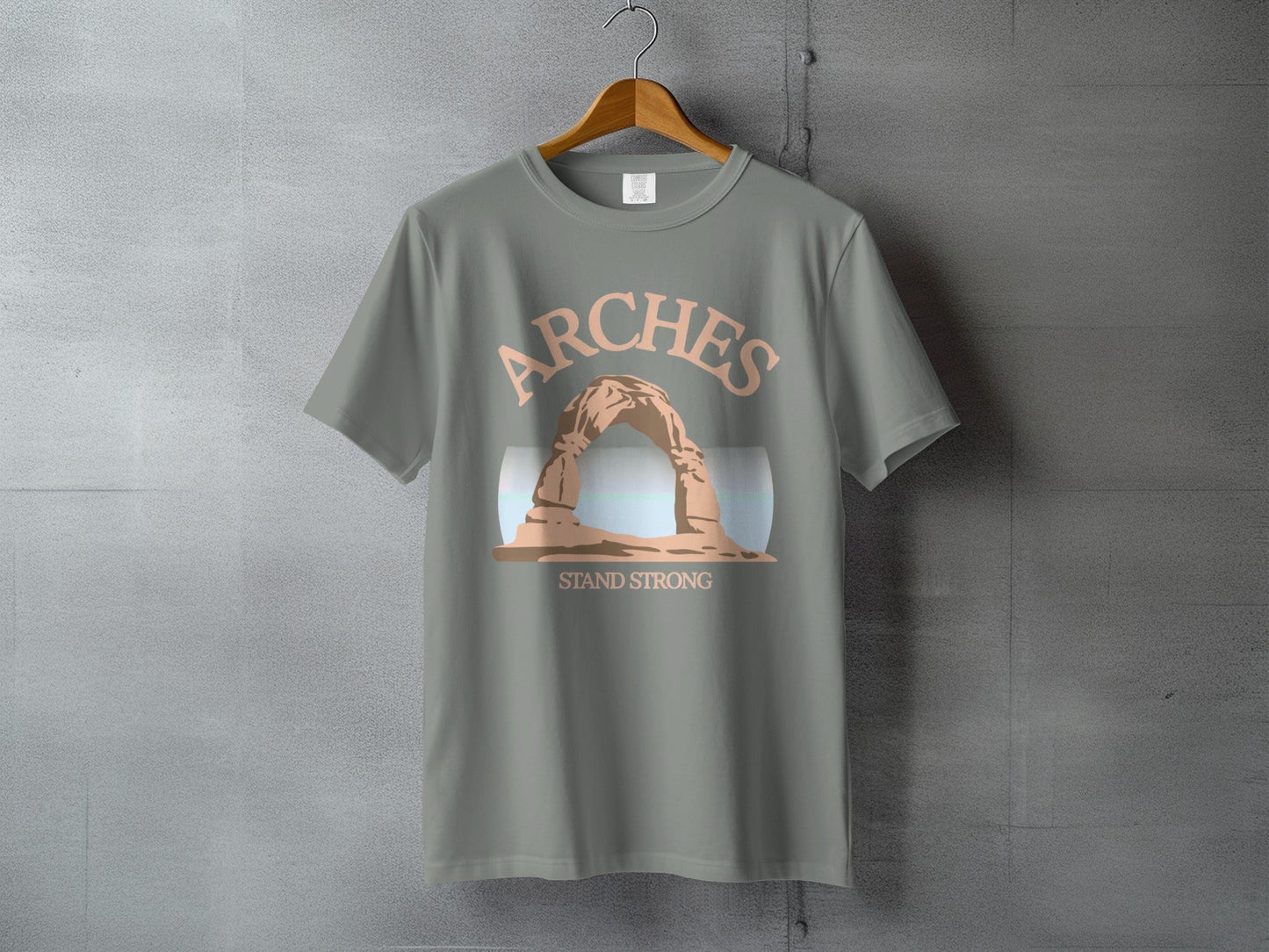 Arches National Park Stand Strong Graphic Tee - S - Sloth & Duck