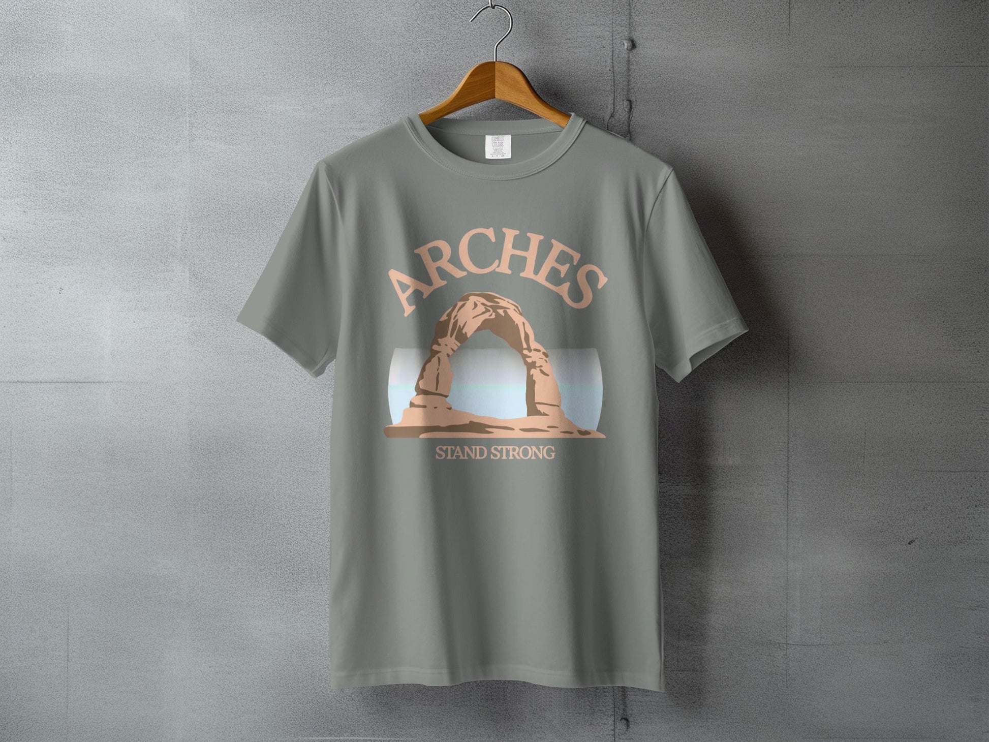Arches National Park Stand Strong Graphic Tee - S - Sloth & Duck