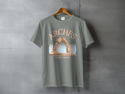 Arches National Park Stand Strong Graphic Tee - S - Sloth & Duck