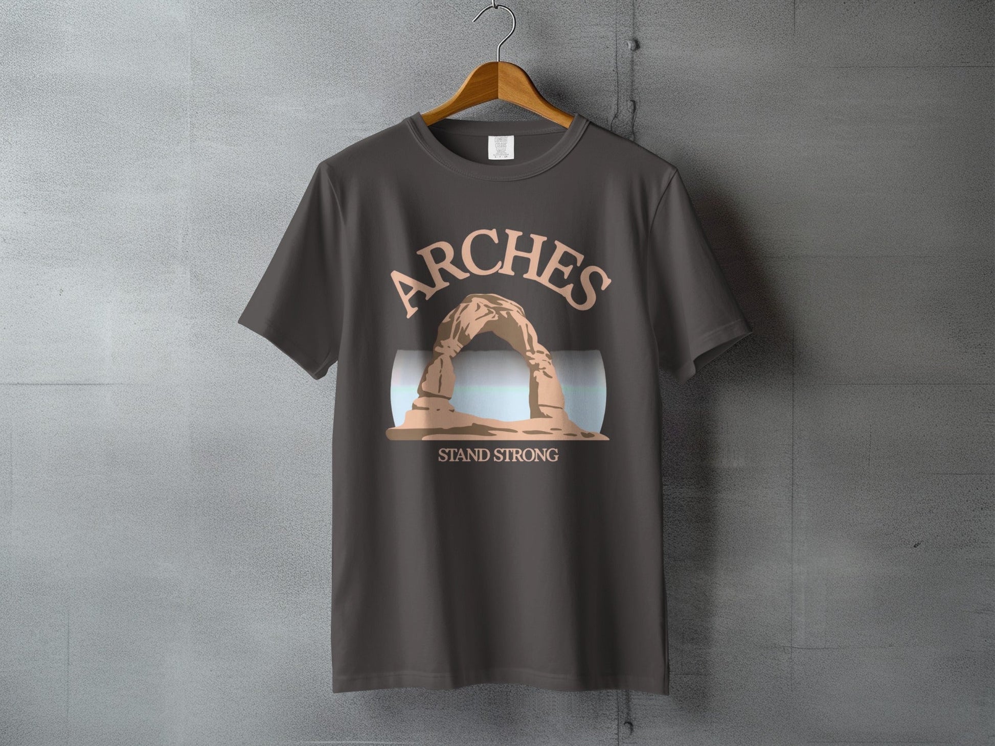 Arches National Park Stand Strong Graphic Tee - S - Sloth & Duck