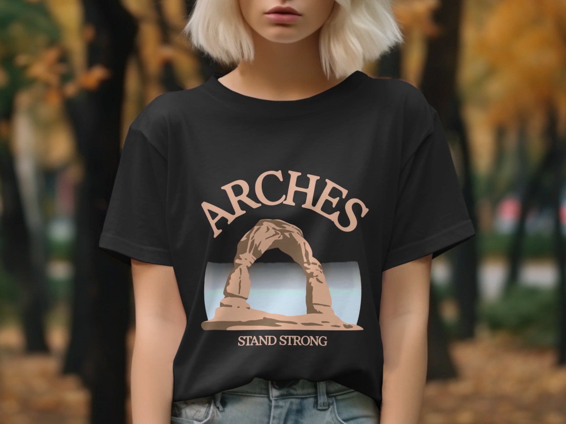 Arches National Park Stand Strong Graphic Tee - S - Sloth & Duck