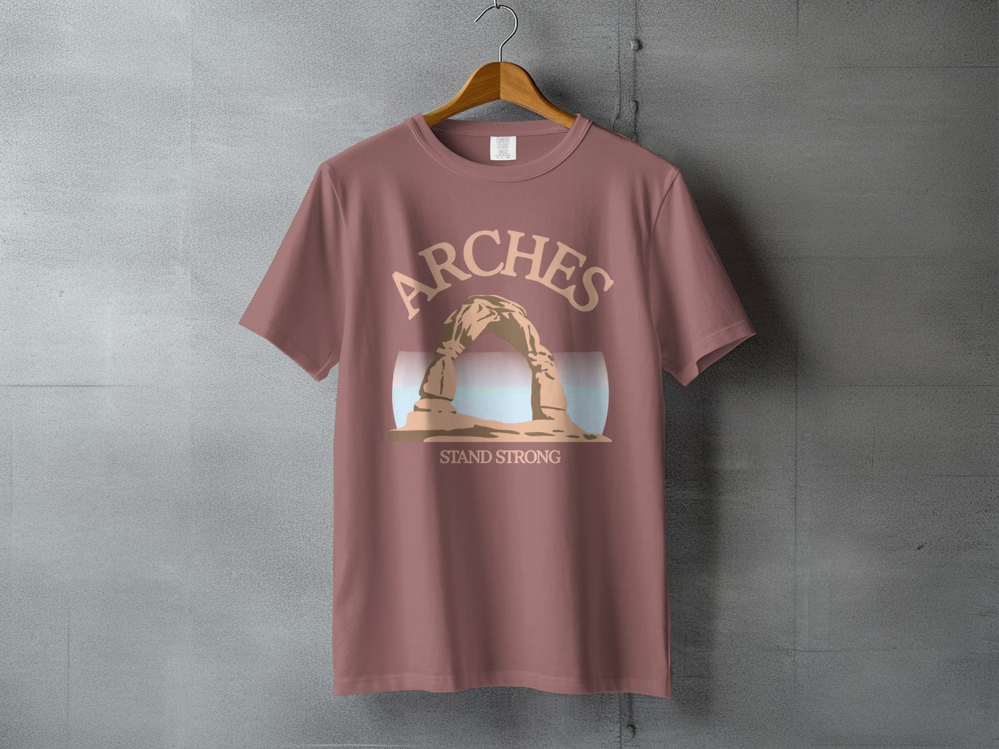 Arches National Park Stand Strong Graphic Tee - S - Sloth & Duck