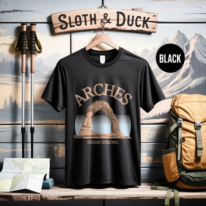 Arches National Park Stand Strong Graphic Tee - S - Sloth & Duck