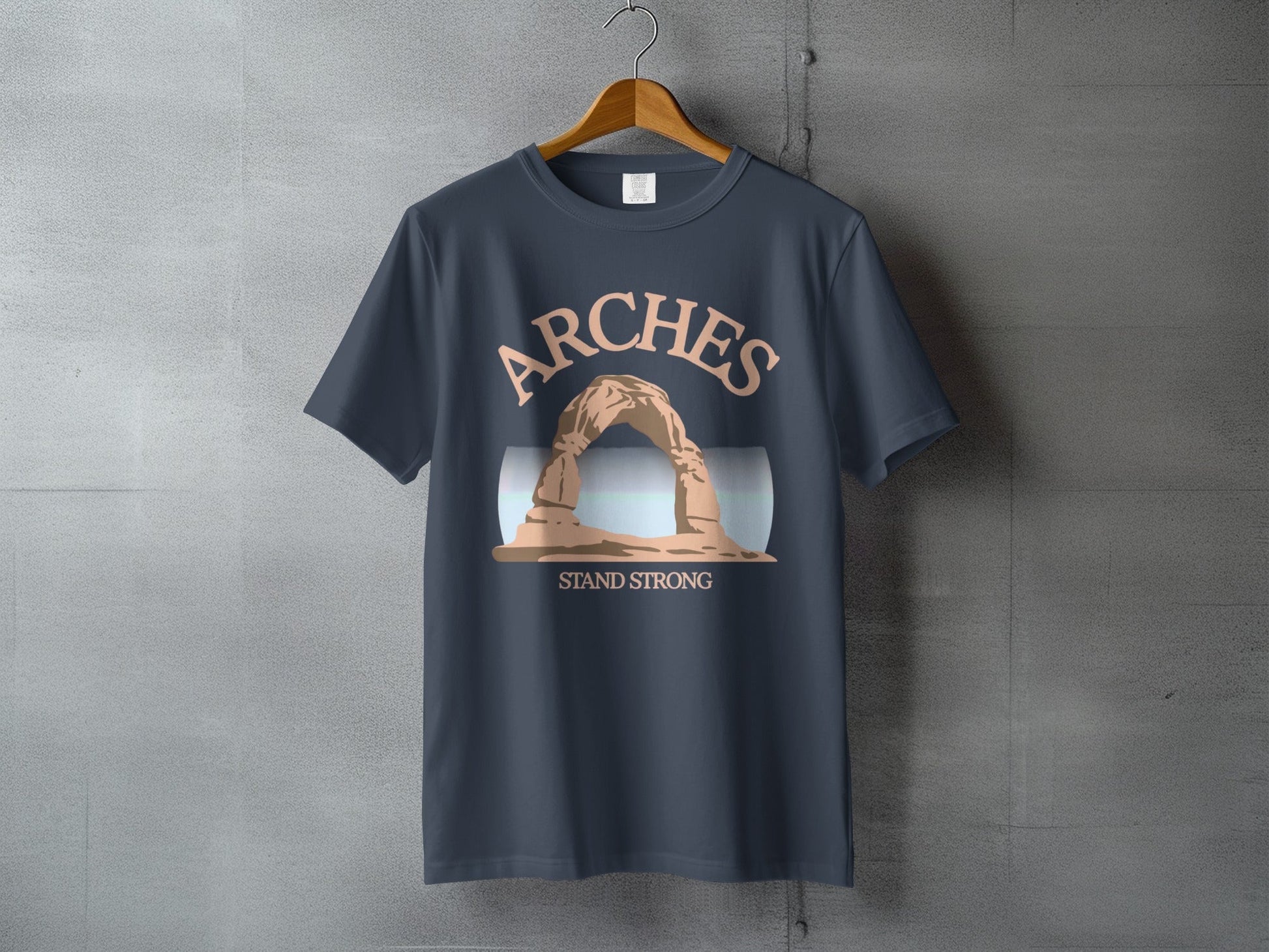 Arches National Park Stand Strong Graphic Tee - S - Sloth & Duck
