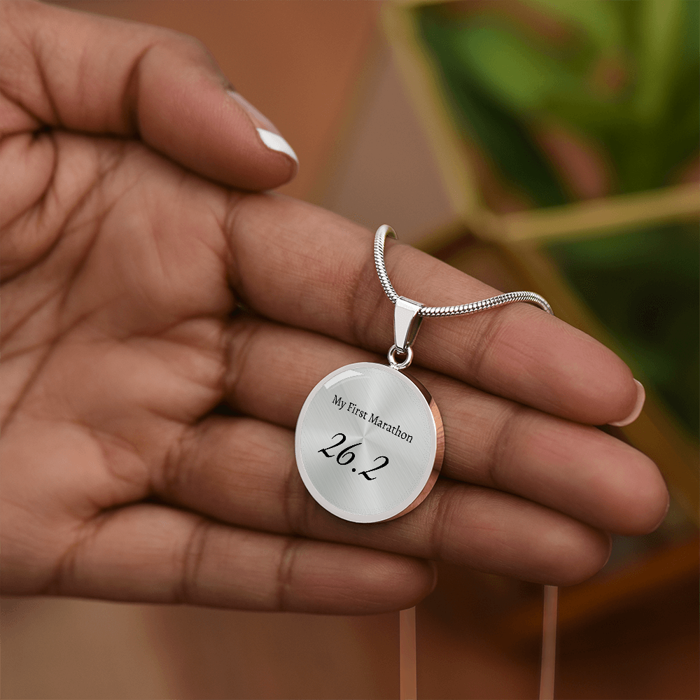 Personalized My First 26.2 Marathon Pendant