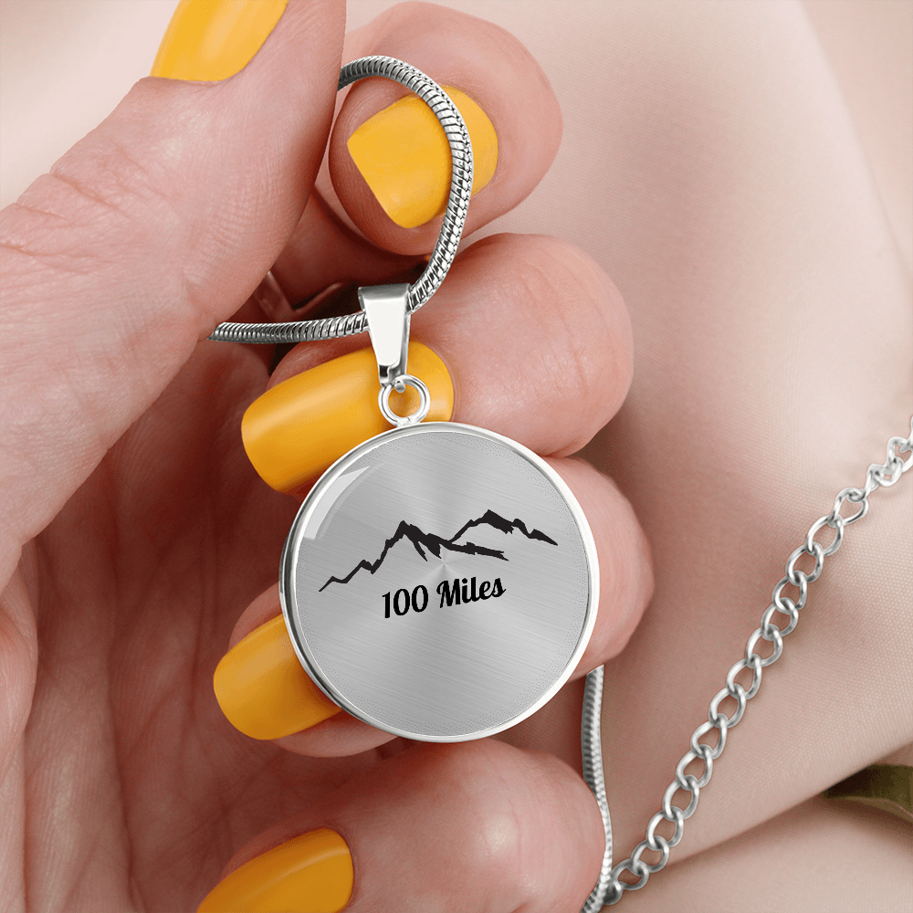 Personalized 100 Miles Pendant