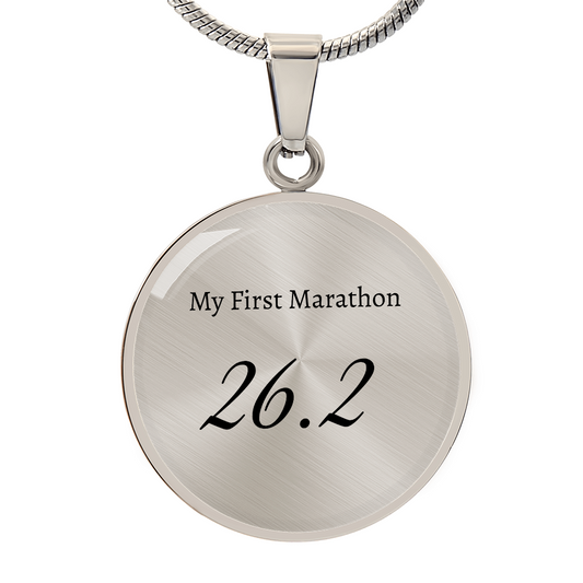 Personalized My First 26.2 Marathon Pendant