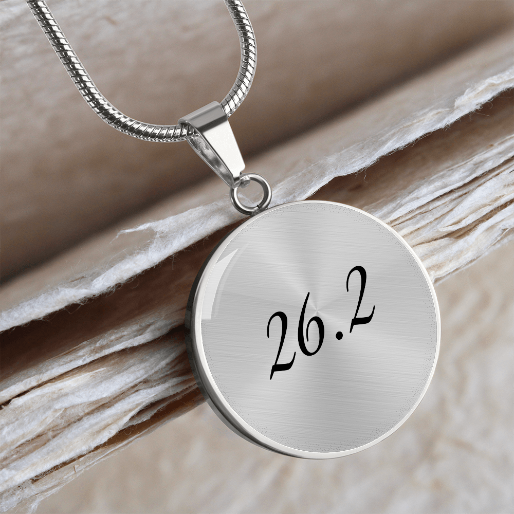 Personalized 26.2 Marathon Pendant