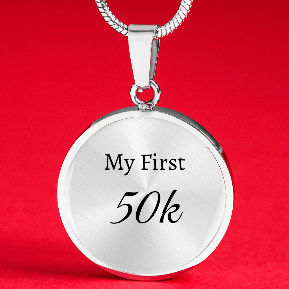 Personalized My First 50k Ultra Pendant