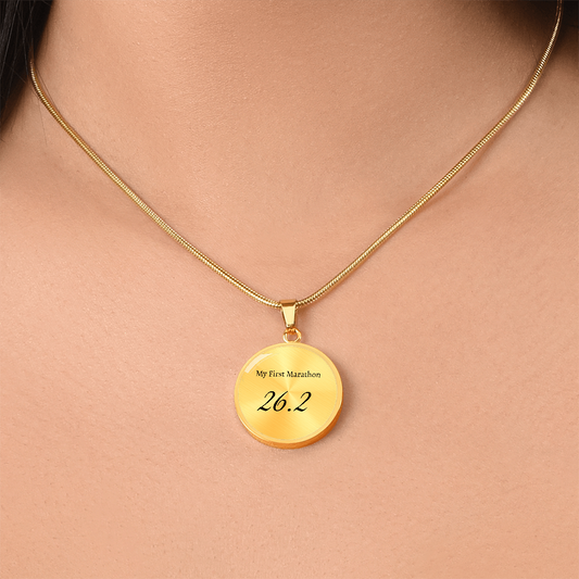 Personalized My First 26.2 Marathon Pendant