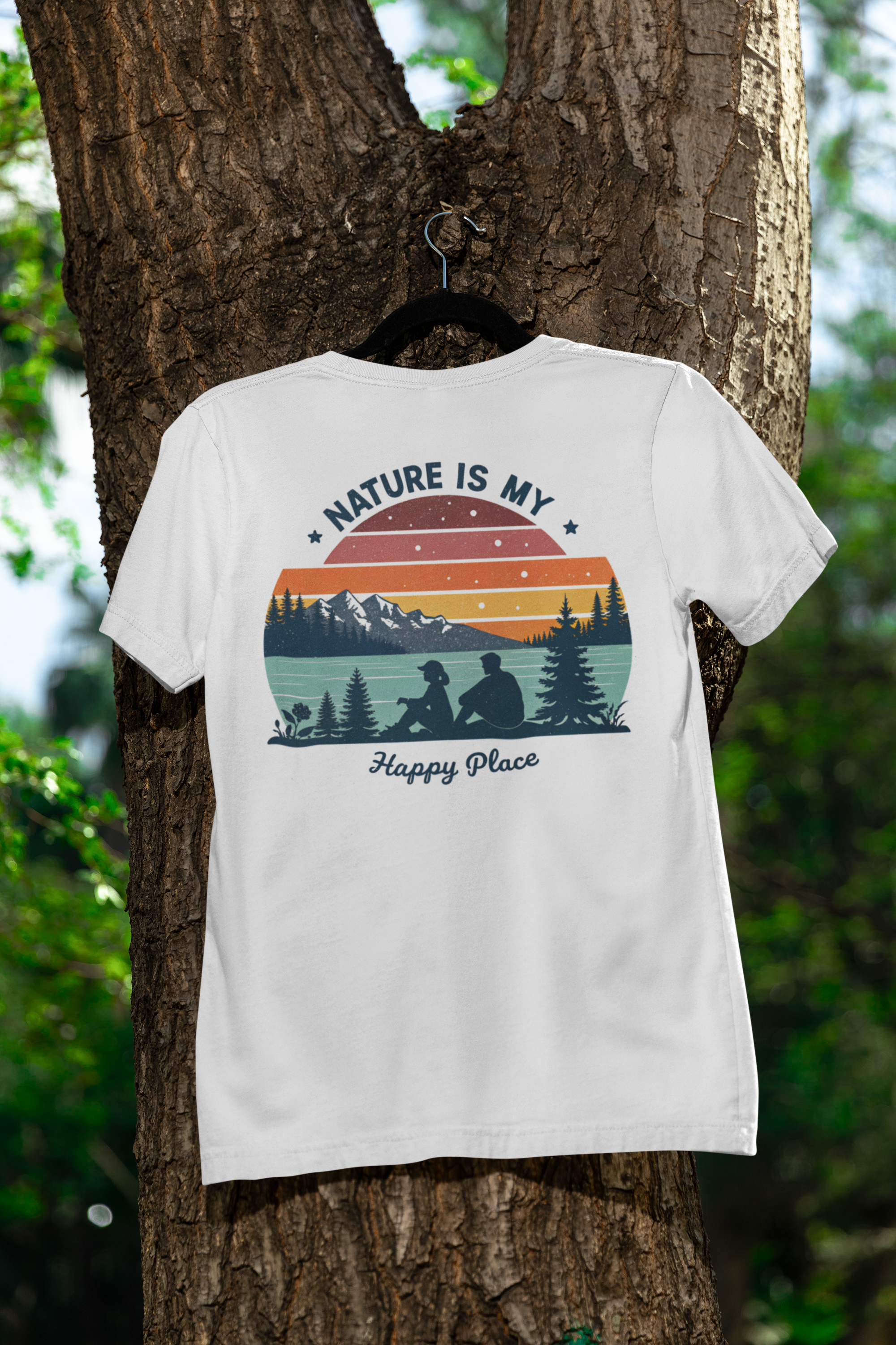 Nature Is My Happy Place Scenic Graphic Shirt