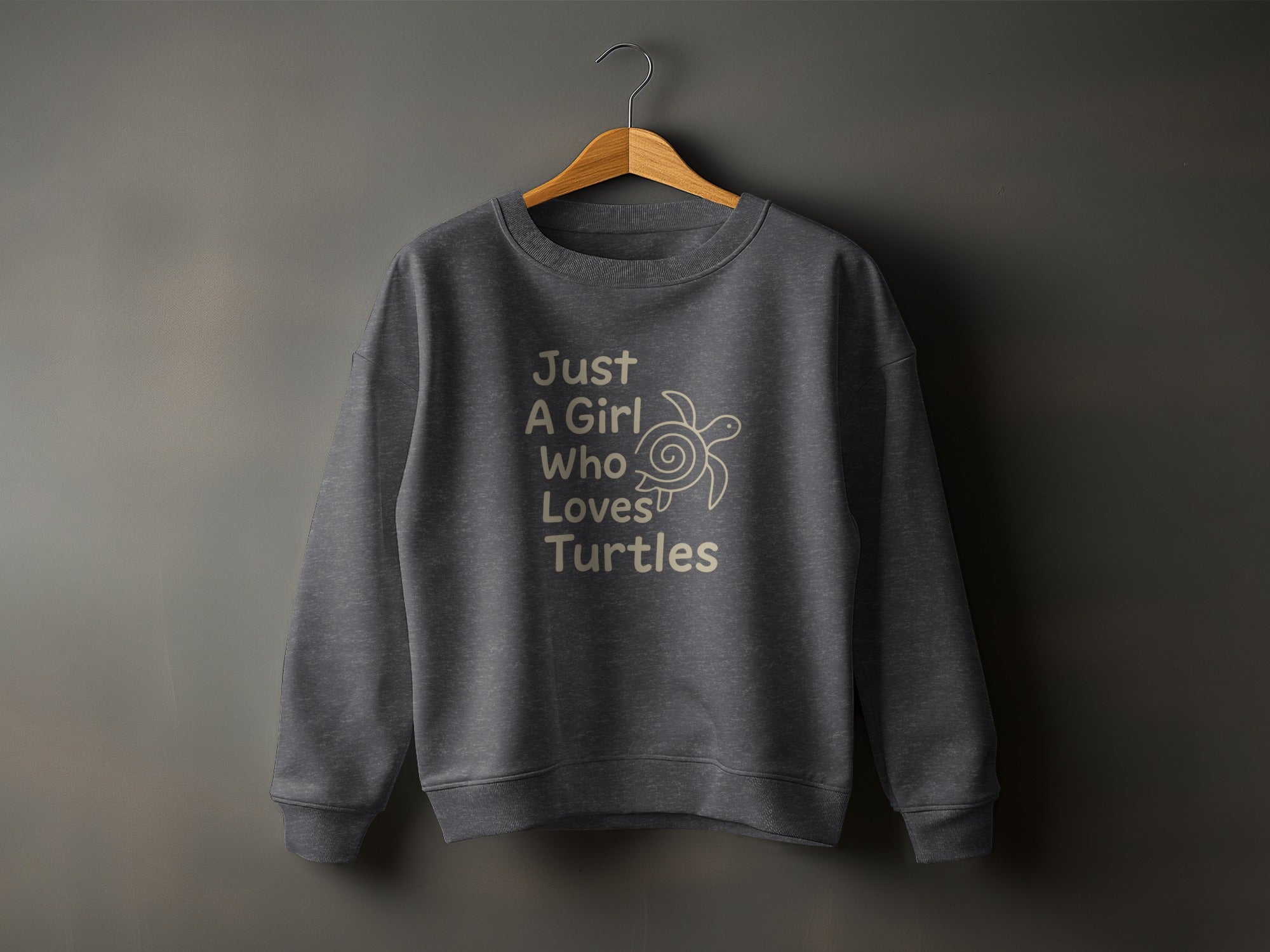 Just A Girl Who Loves Turtles Graphic Sweatshirt