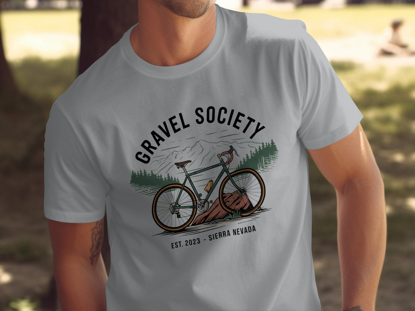 Gravel Society Sierra Nevada Bicycle T-shirt product type