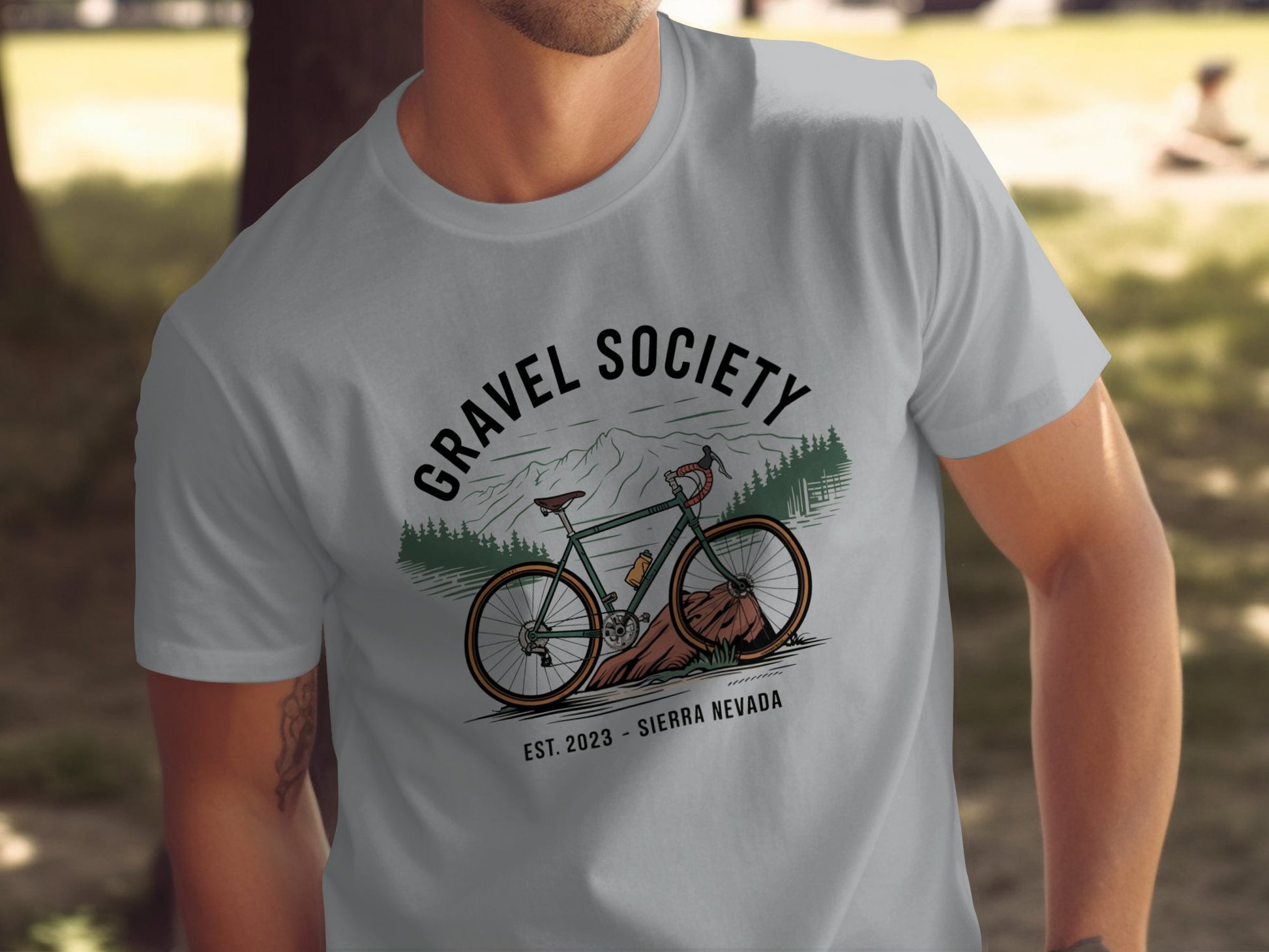 Gravel Society Sierra Nevada Bicycle T-shirt product type