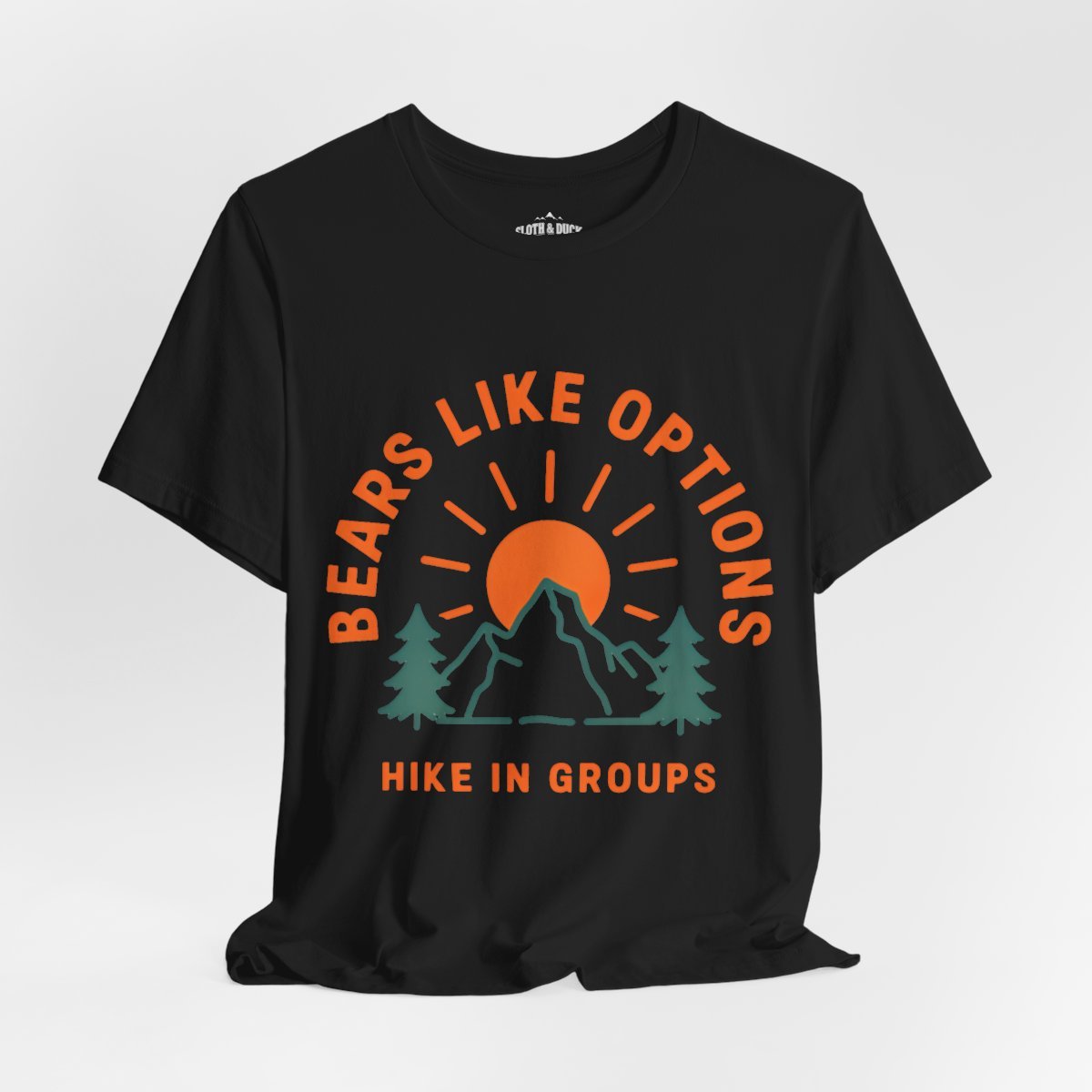 Bears Like Options Hike in Groups T-Shirt - S - Sloth & Duck