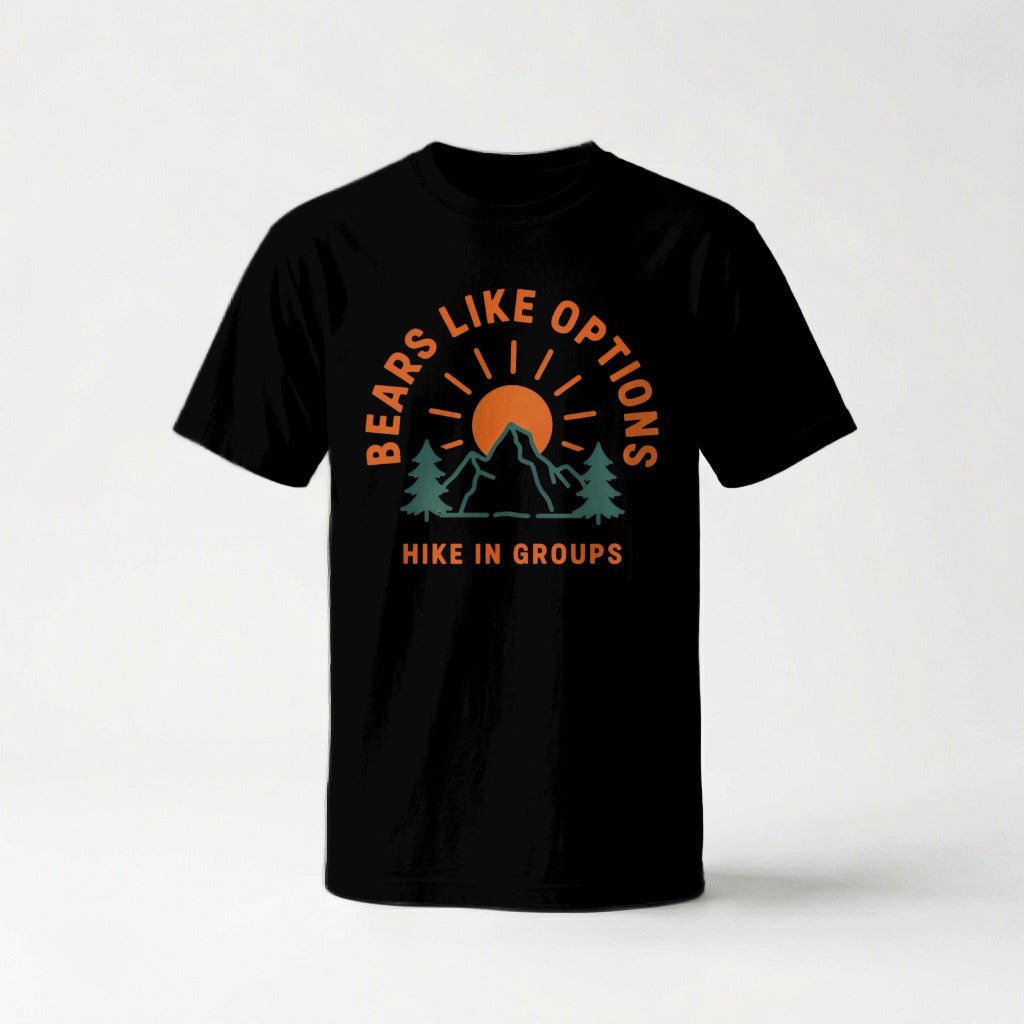 Bears Like Options Hike in Groups T-Shirt - S - Sloth & Duck