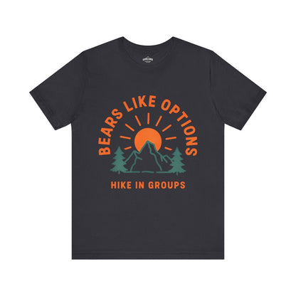 Bears Like Options Hike in Groups T-Shirt - S - Sloth & Duck