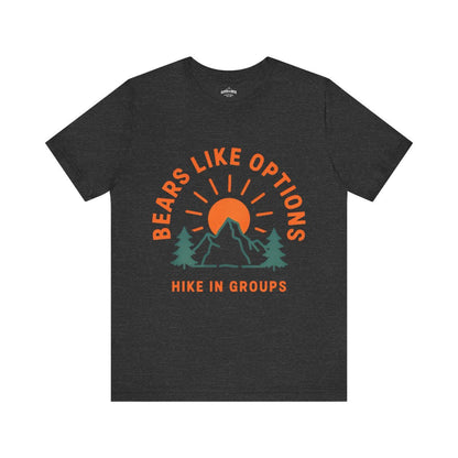 Bears Like Options Hike in Groups T-Shirt - S - Sloth & Duck