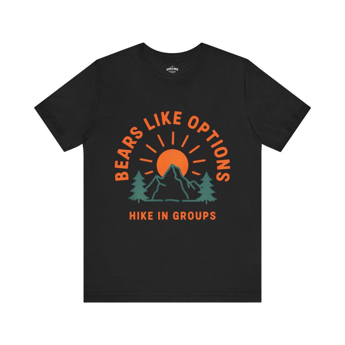 Bears Like Options Hike in Groups T-Shirt - S - Sloth & Duck