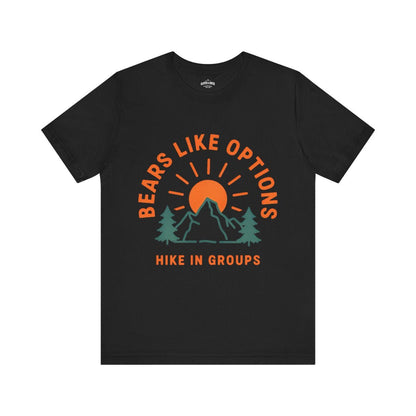 Bears Like Options Hike in Groups T-Shirt - S - Sloth & Duck