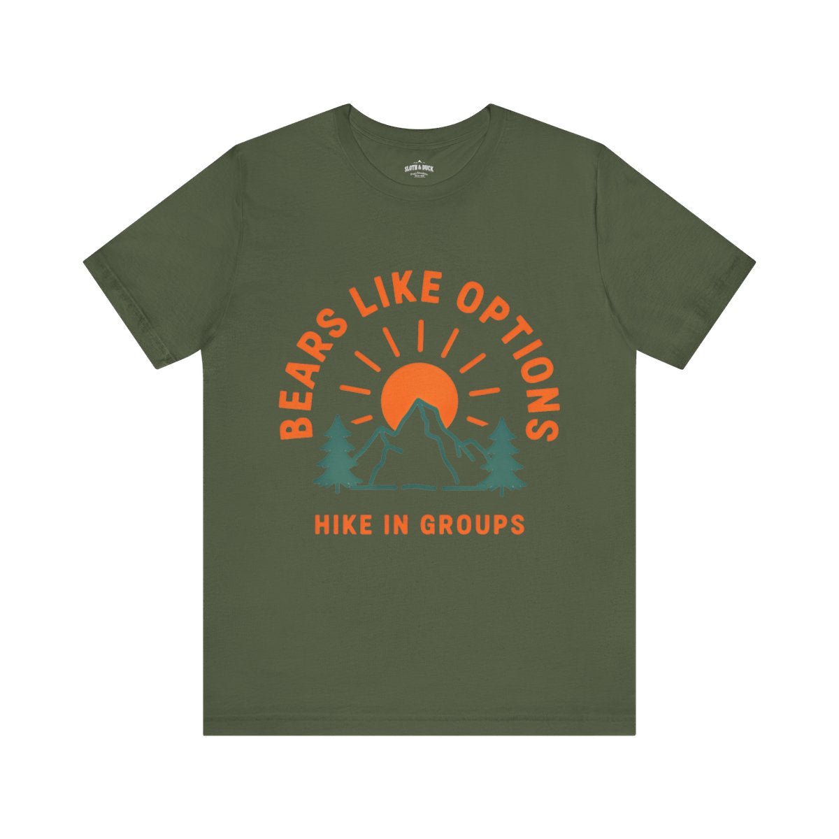 Bears Like Options Hike in Groups T-Shirt - S - Sloth & Duck