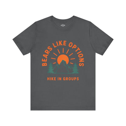 Bears Like Options Hike in Groups T-Shirt - S - Sloth & Duck