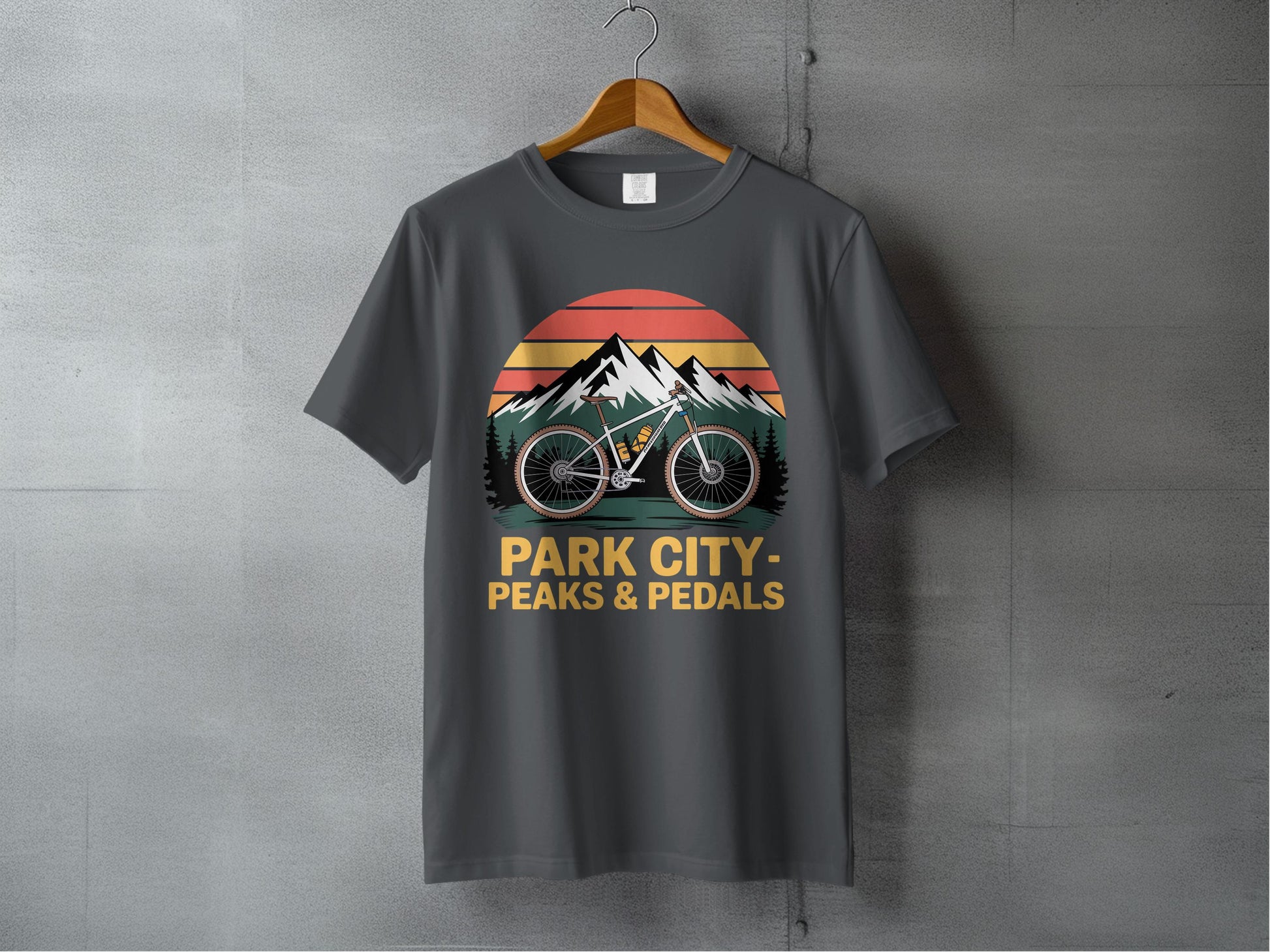 Park City Peaks & Pedals Graphic T-Shirt product type