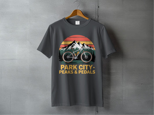 Park City Peaks & Pedals Graphic T-Shirt product type