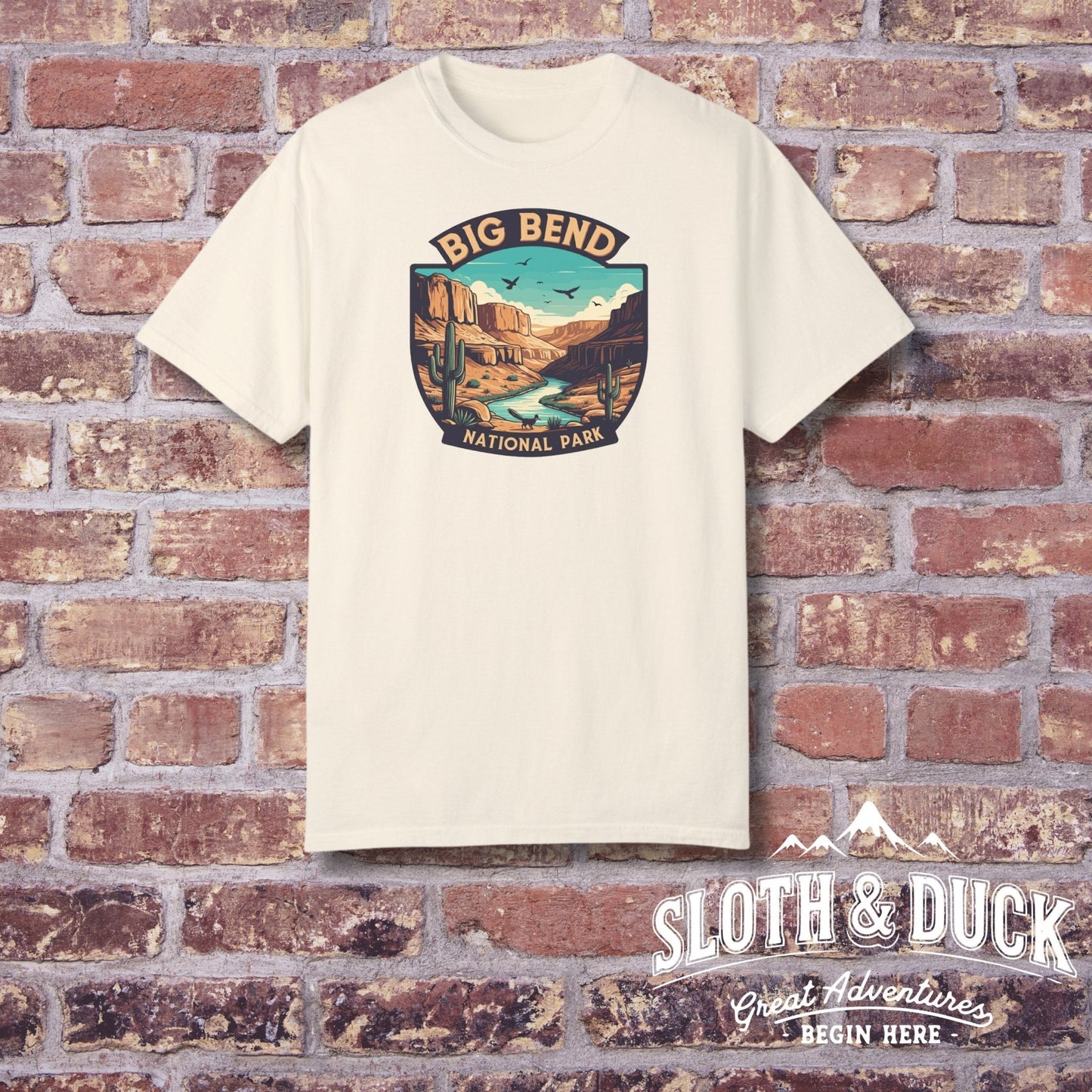 "Big Bend National Park" T-Shirt - Ivory - Sloth & Duck