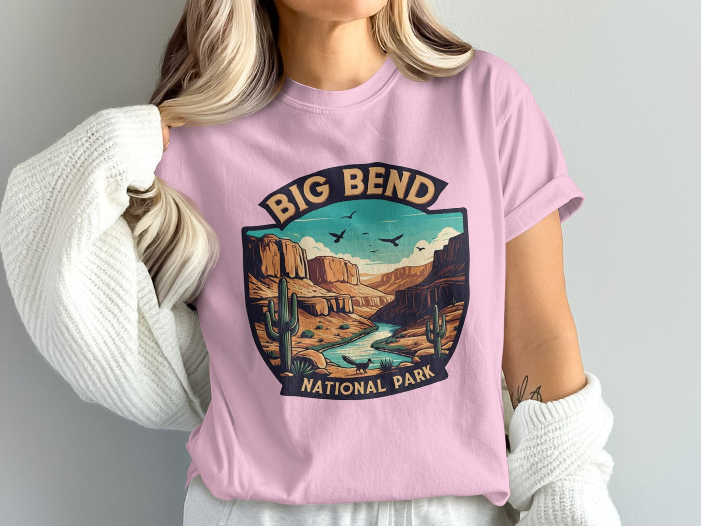 "Big Bend National Park" T-Shirt - Blossom - Sloth & Duck