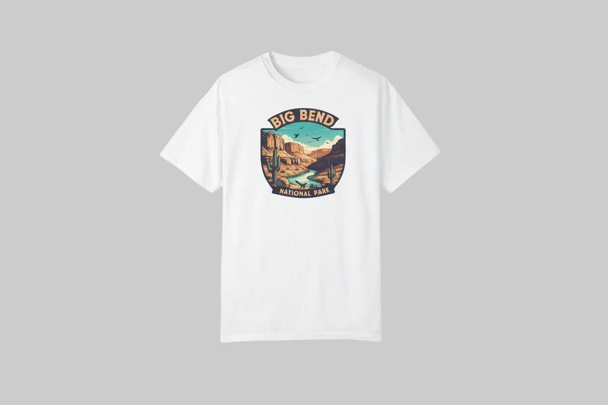 "Big Bend National Park" T-Shirt - White - Sloth & Duck