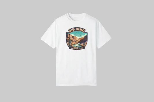 "Big Bend National Park" T-Shirt - White - Sloth & Duck