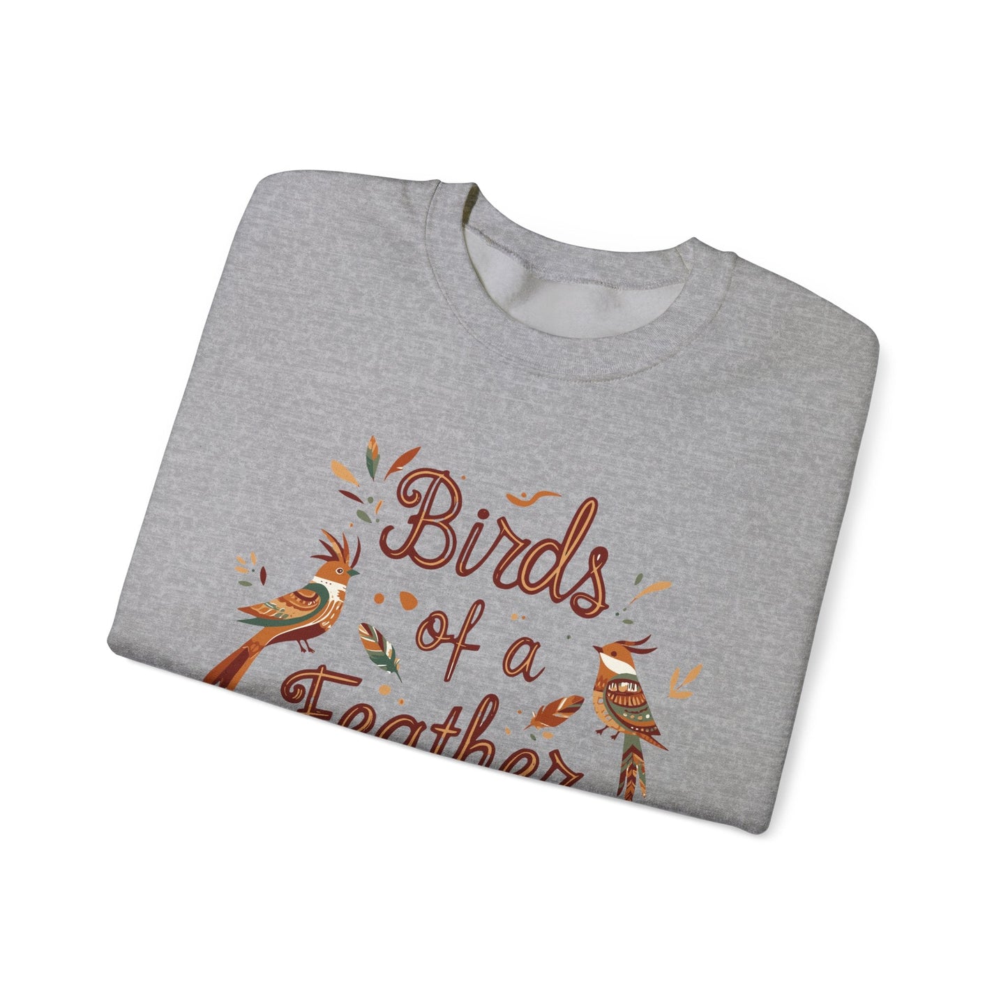 "Birds of a Feather" Sweatshirt - Sport Grey - Sloth & Duck