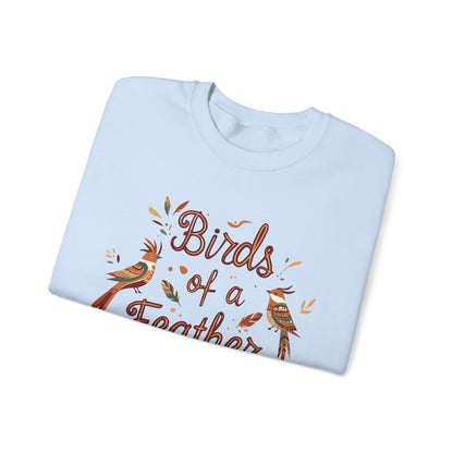 "Birds of a Feather" Sweatshirt - Light Blue - Sloth & Duck