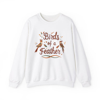 "Birds of a Feather" Sweatshirt - White - Sloth & Duck