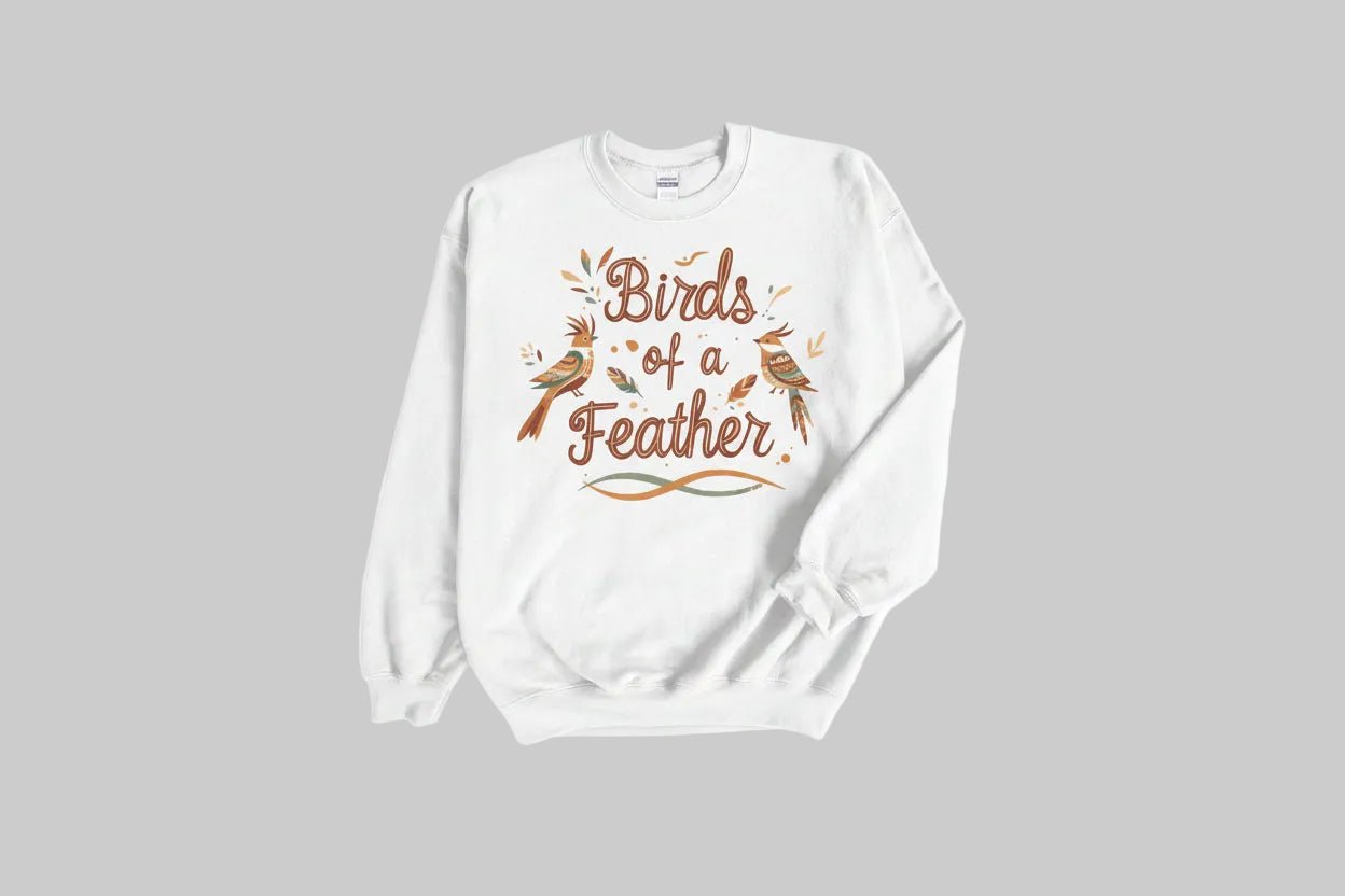 "Birds of a Feather" Sweatshirt - Ash - Sloth & Duck