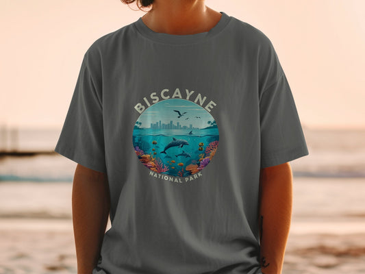 "Biscayne National Park" T-Shirt - Pepper - Sloth & Duck