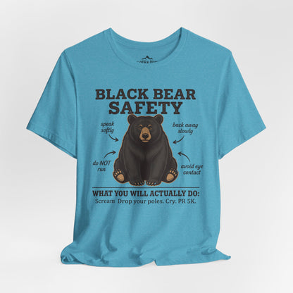 Black Bear Safety T-Shirt - S - Sloth & Duck