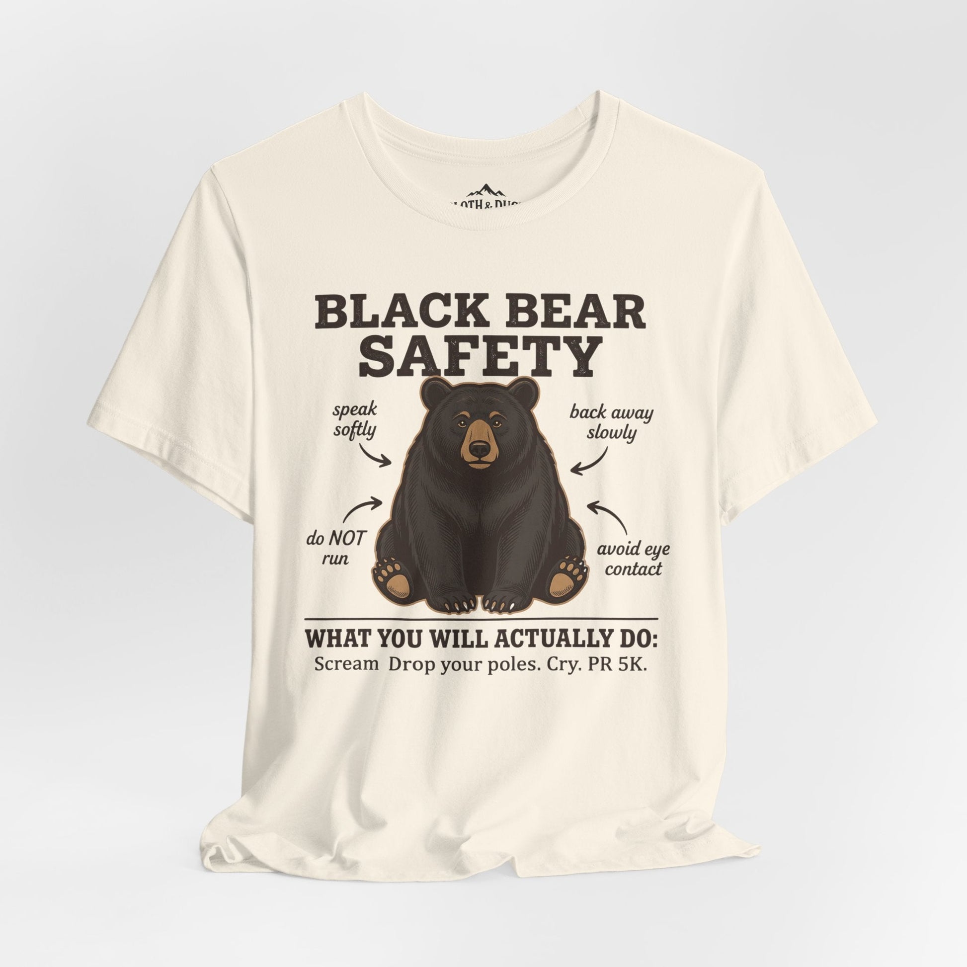 Black Bear Safety T-Shirt - M - Sloth & Duck