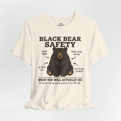 Black Bear Safety T-Shirt - M - Sloth & Duck