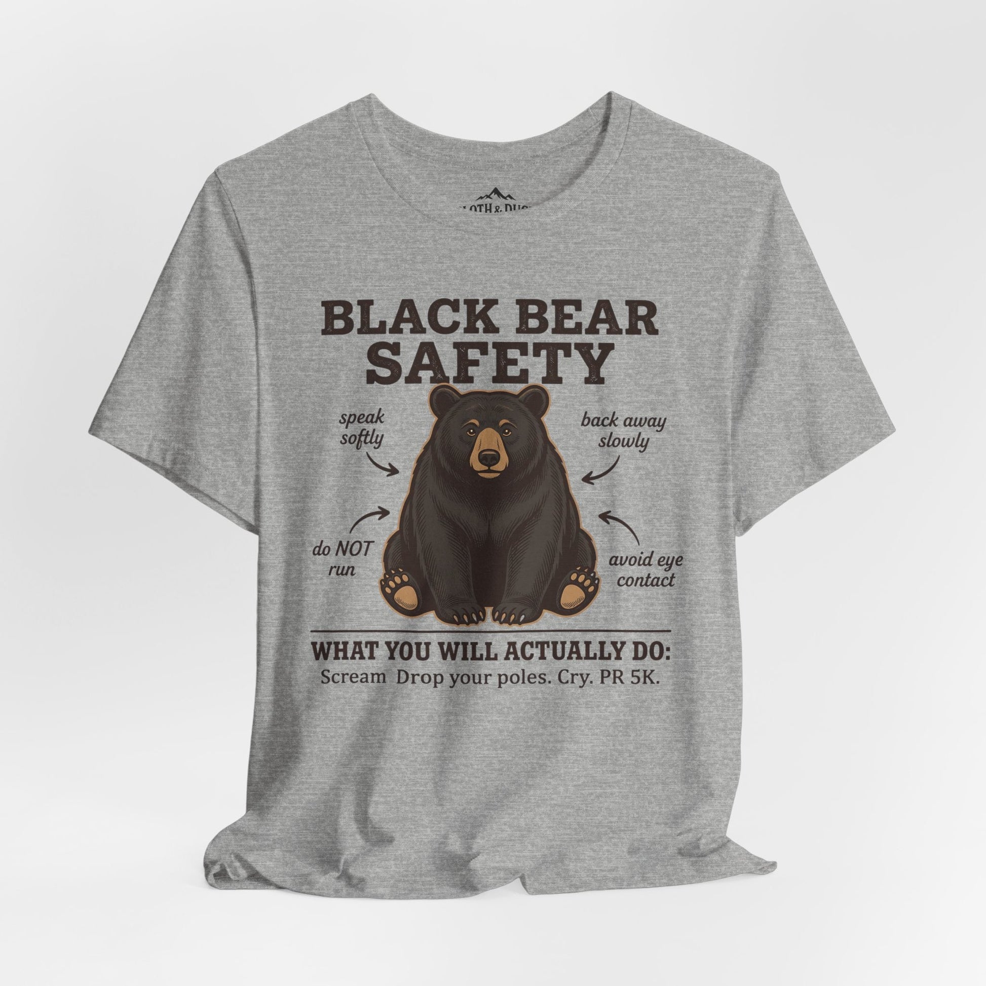Black Bear Safety T-Shirt - S - Sloth & Duck