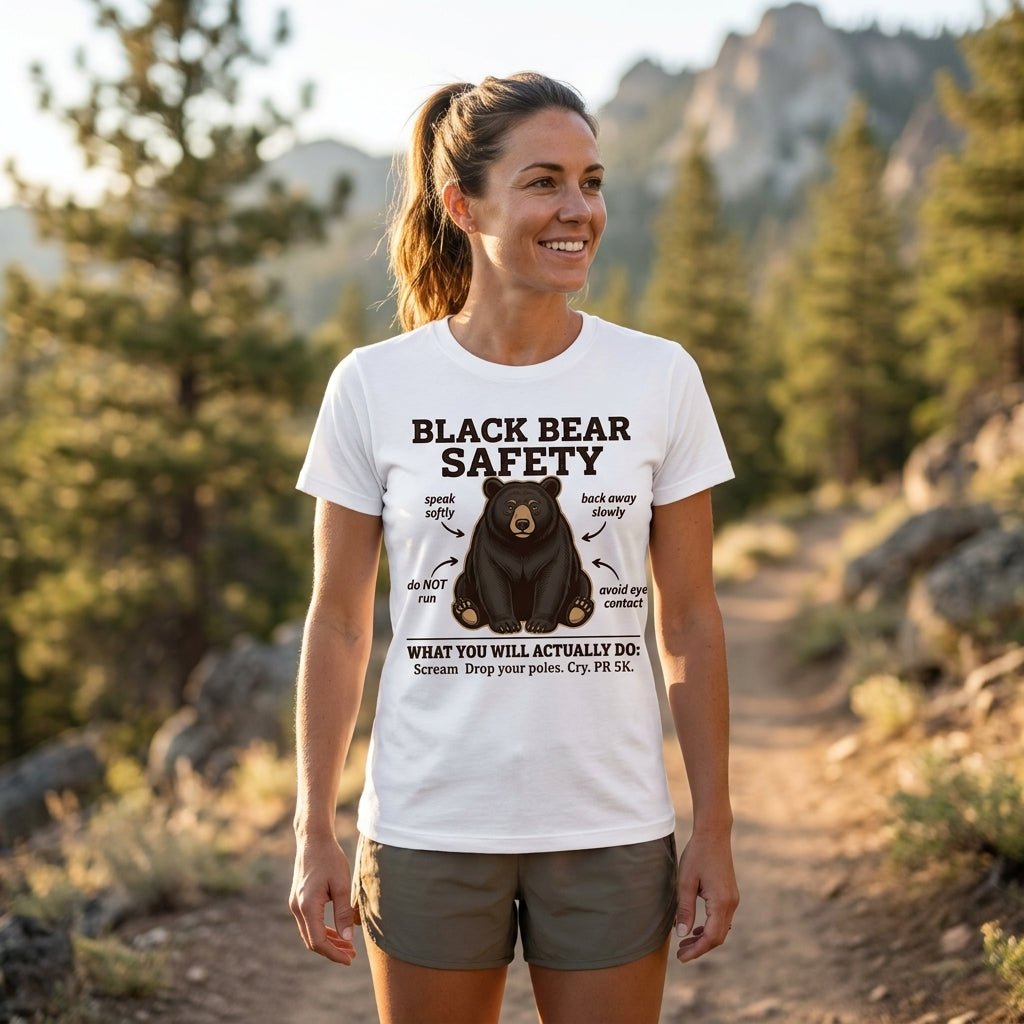 Black Bear Safety T-Shirt - S - Sloth & Duck