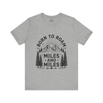 Born to Roam Mountain Trails Adventure T-Shirt - S - Sloth & Duck