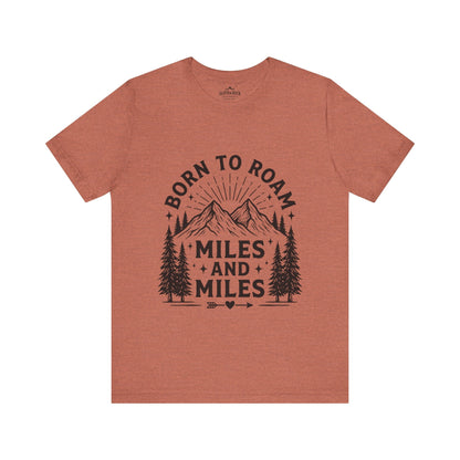 Born to Roam Mountain Trails Adventure T-Shirt - S - Sloth & Duck