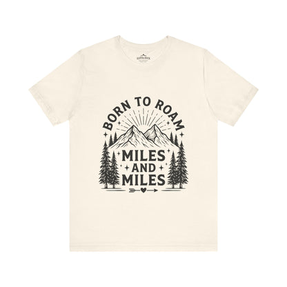 Born to Roam Mountain Trails Adventure T-Shirt - S - Sloth & Duck