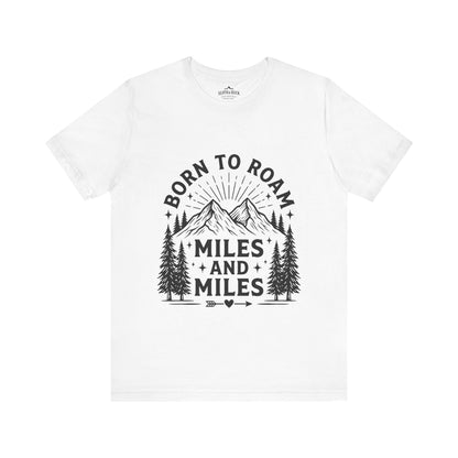 Born to Roam Mountain Trails Adventure T-Shirt - S - Sloth & Duck
