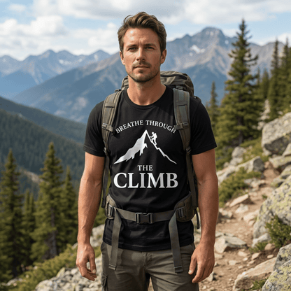 Breathe Through The Climb Hiking T-Shirt - S - Sloth & Duck